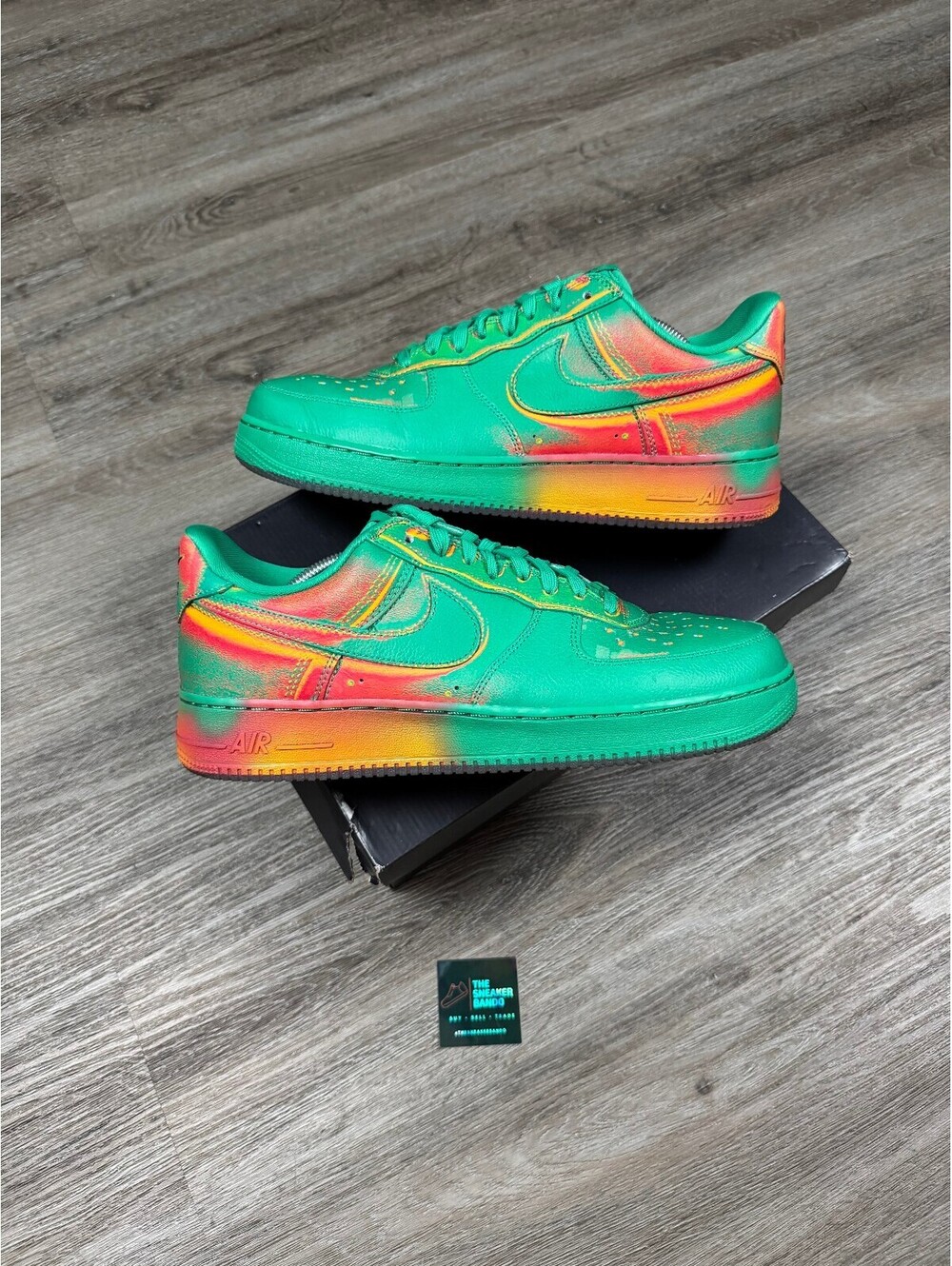 Size 11.5 - Nike Air Force 1 Low '07 Stadium Green Crimson